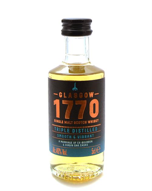 1770 Glasgow Miniature Triple Destillered Single Malt Scotch Whisky 5 cl 46%