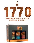 1770 Glasgow presentförpackning 3 x 5 cl Miniatyr Single Malt Scotch Whisky 46 %