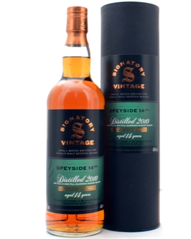 Speyside 14 (M) 20010/2024 Signatory Small Batch 14 år Single Speyside Malt Whisky 48,2%