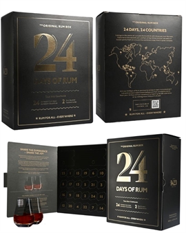 24 Days of Rum Black Edition - Romjulkalender fylld med 24 st x 2 cl 