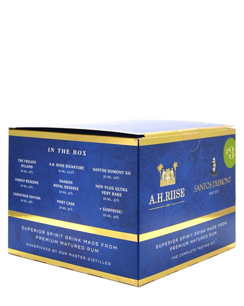 A.H. Riise #3 The Complete Tasting Kit 8+1 Valdemar Premium Matured Spirit drink 9x2 cl