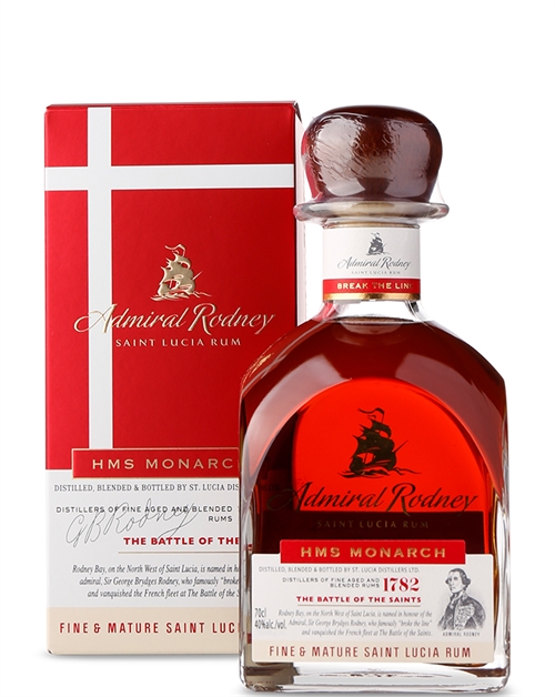 Admiral Rodney HMS Monarch St Lucia Rom 70 cl 40%