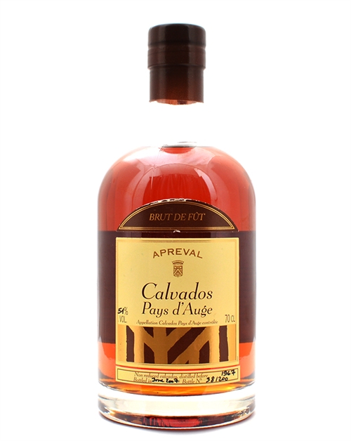 Apreval Calvados 1967 Vintage 50 år Manoir dApreval Frankrike 70 cl 51%