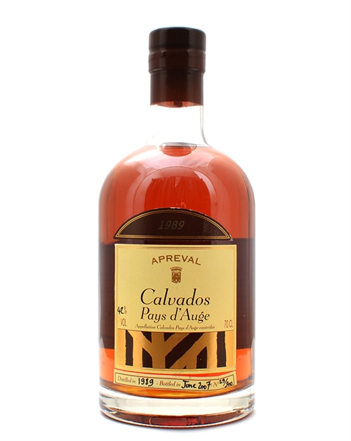 Apreval Calvados 1989 Vintage 18 år Manoir dApreval Frankrike 70 cl 42%