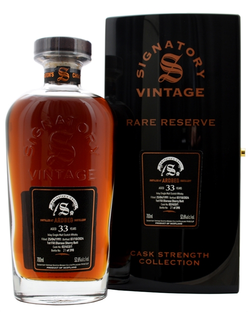 Ardbeg 1991/2024 Signatory 33 år Symingtons Choice Single Islay Malt Scotch Whisky 52.6%