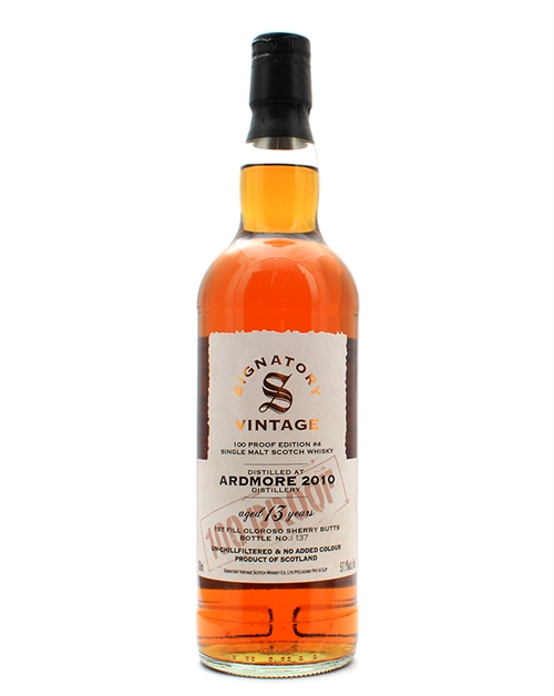Ardmore 2010/2023 Signatory Vintage 13 år Highland Single Malt Scotch Whisky 70 cl 57,1%