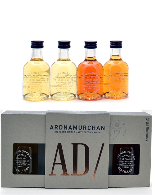 Ardnamurchan Miniature First AD 2020 presentset Single Malt Whisky 4x5 cl 46,8-59,5 %