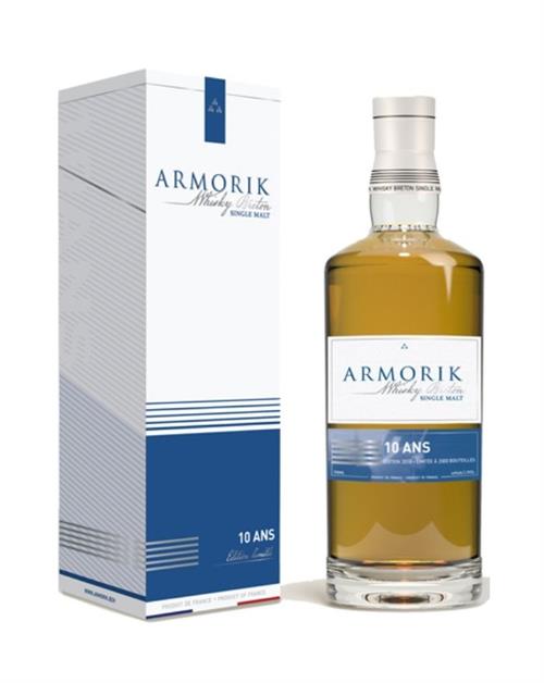 Armorik 10 Ans Edition 2019 Warenghem Frankrike Single Breton Malt Whisky 46%