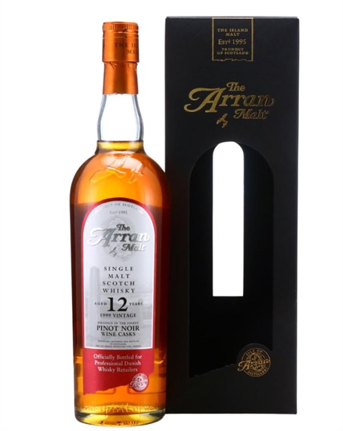 Arran 12 år 1999 Vintage Pinot Noir Wine Cask Single Island Malt Scotch Whisky 70 cl 46%