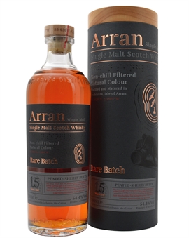 Arran 15 år Rare Batch Peated Sherry Butts Single Island Malt Scotch Whisky 54,4%