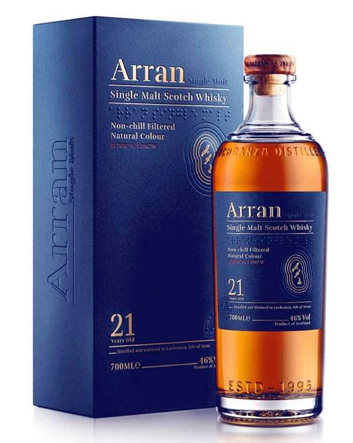 Arran 21 år gammal Single Island Malt Whisky 46%