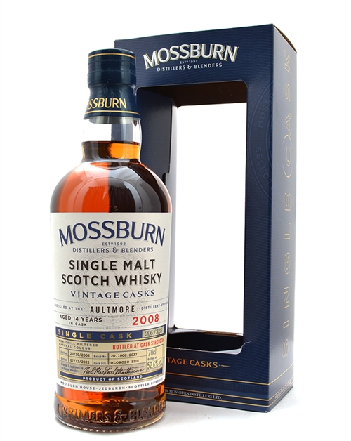 Aultmore 2008/2022 Mossburn 14 år Single Speyside Malt Scotch Whisky 70 cl 52,6%