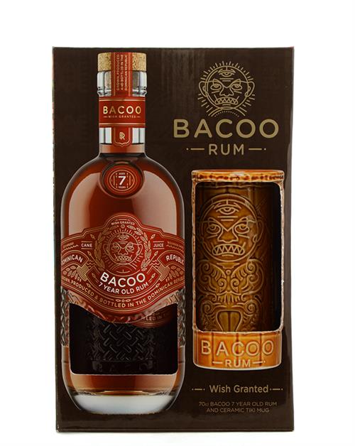 Bacoo 7 Years Wish Granted Rom presentförpackning med keramisk Tiki-mugg 40 %