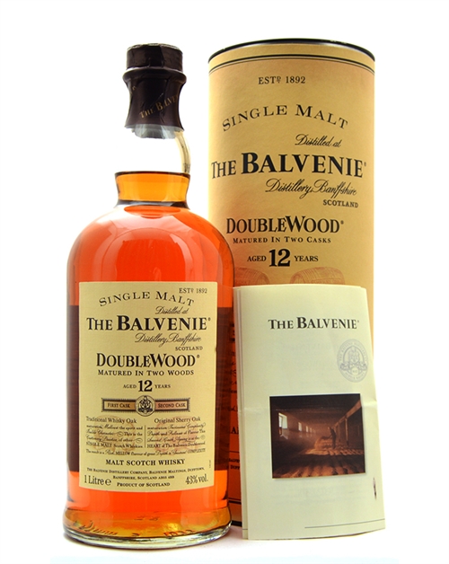 Balvenie 12 år Doublewood Old Version 12 Single Malt Scotch Whisky 100 cl 43%