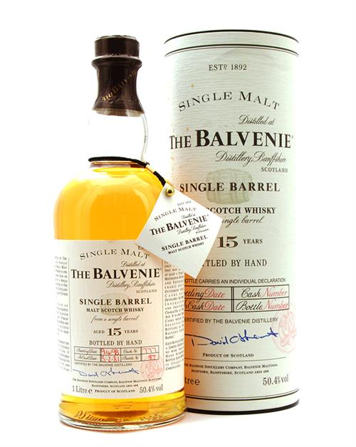 Balvenie 15 år Single Barrel 1981/1998 Fat nr 777 Single Malt Scotch Whisky 100 cl 50,4%
