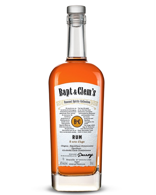 Bapt & Clems 8 år Armagnac Cask Finish Dominikanska Republiken Rom 70 cl 45%