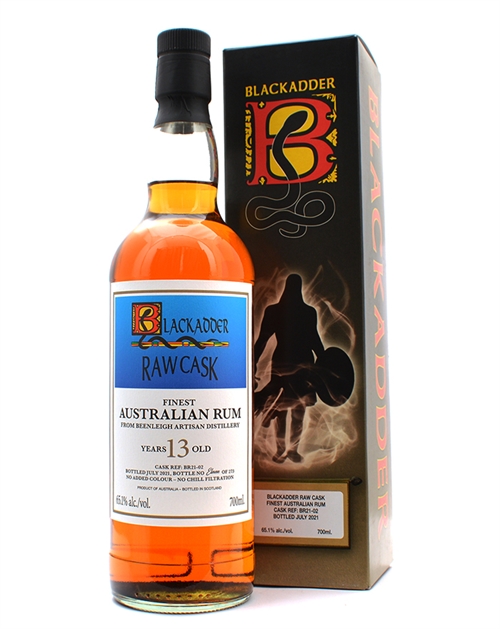 Beenleigh Artisan 2007/2021 Blackadder Raw Cask 13 år Finest Australian Rom 70 cl 65,1%