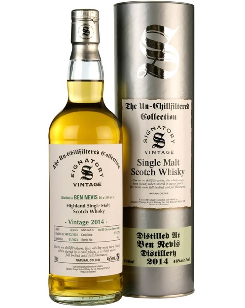 Ben Nevis 2014/2023 Signatur 8 år Single Highland Malt Whisky 70 cl 46%