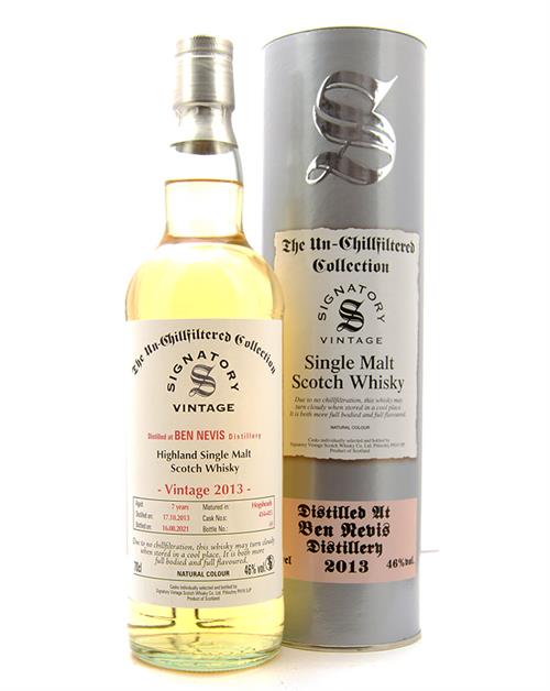 Ben Nevis 2013/2021 Signatur 7 år Single Highland Malt Whisky 70 cl 46%