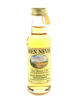 Ben Nevis 10 år miniatyr Single Highland Malt Scotch Whisky
