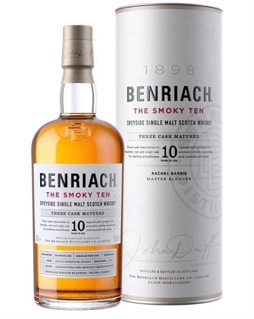 BenRiach The Smoky Ten 10 år Single Speyside Malt Whisky 70 cl 46%
