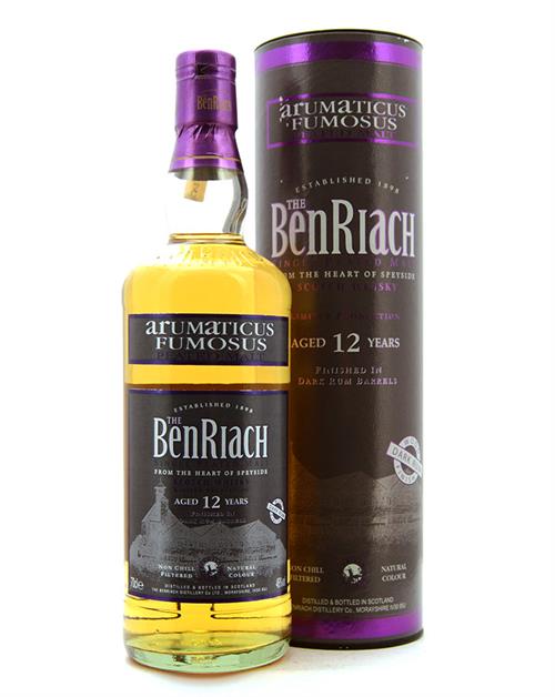 BenRiach 12 Years Dark Rom Trä Finish Single Peated Speyside Malt Scotch Whisky 46%