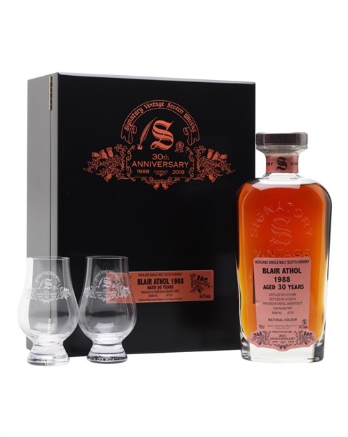 Blair Athol 1988/2018 Signatory 30-årsjubileum 30 år Single Highland Malt Whisky 70 cl 54,7%