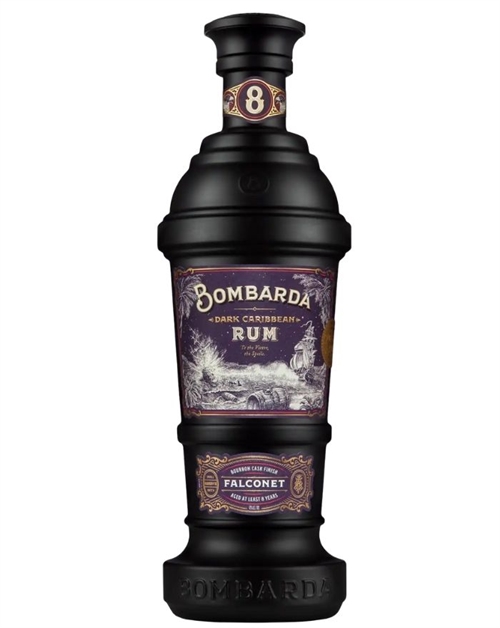 Bombarda Falconet Dark 8 år Blended Dark Caribbean Rom 70 cl 43%