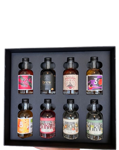 Bornholm Spirits Miniature Presentset Danska Ekologisk 8x5 cl 18-40%