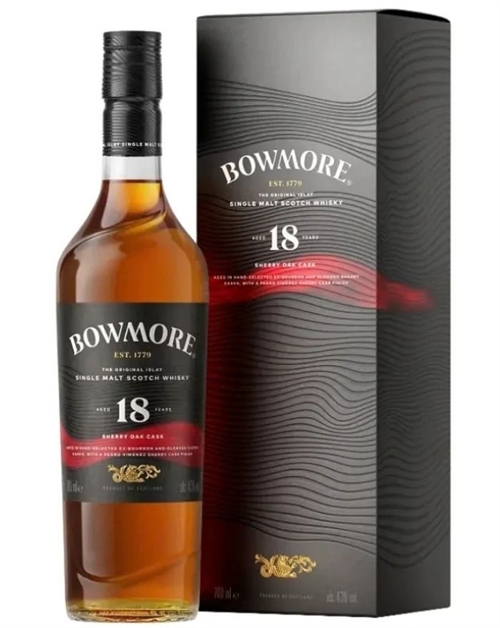 Bowmore 18 år Sherry Oak Cask Islay Single Malt Scotch Whisky 70 cl 43%