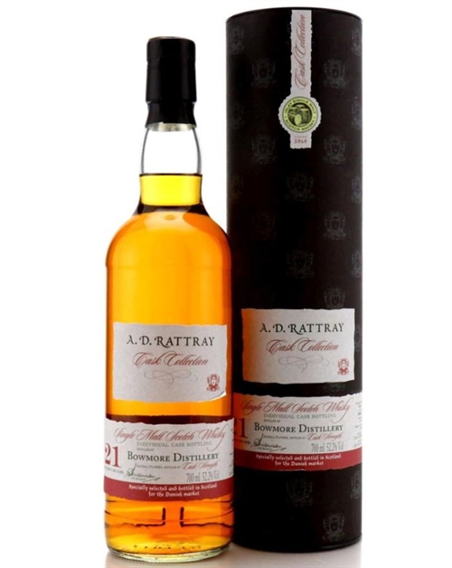 Bowmore 1989/2010 A D Rattray 21 år Single Cask Islay Malt Whisky 52,2%  