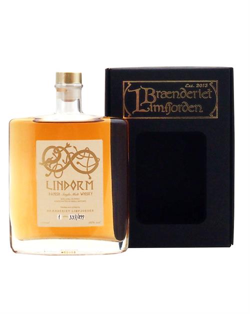 Brænderiet Limfjorden Lindorm No 1 Single Malt Danska Whisky 50 cl 46%