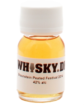 Sample 3 cl Braunstein Peated Festival 2014 Single Malt Dansk Whisky 42%