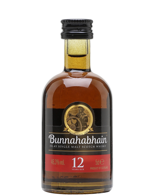 Bunnahabhain Miniature 12 år Single Islay Malt Whisky 5 cl 46,3%