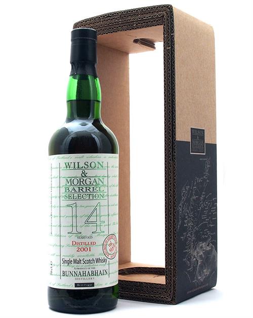 Bunnahabhain 2001/2016 Wilson & Morgan 14 år Single Islay Malt Whisky 70 cl 59,6%