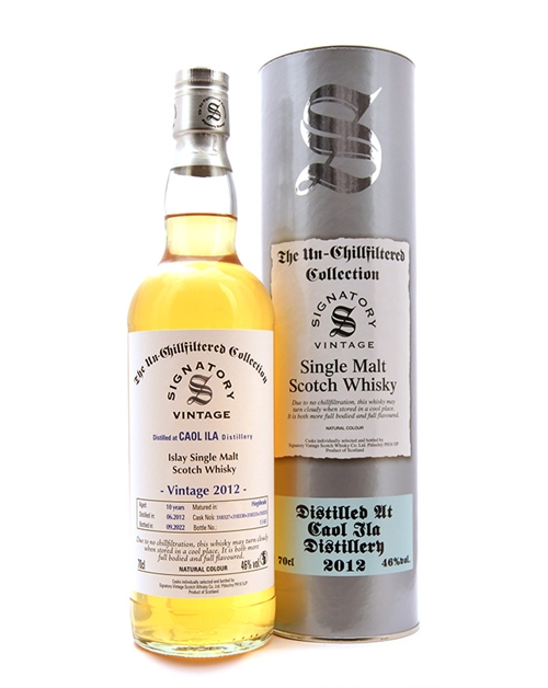 Caol Ila 2012/2022 The Un-Chillfiltred Collection Signature Vintage 10 Years Single Islay Malt Scotch Whisky 46%