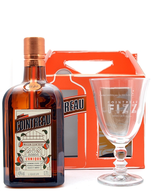 Cointreau Fizz Presentask med glas 70 cl 40%