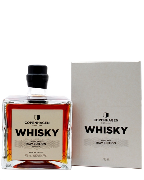 Copenhagen Distillery Raw Edition 2024 Batch No 5 Single Malt Danish Whisky 70 cl 59,7%