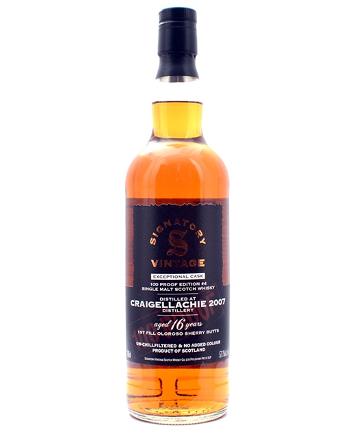 Craigellachie 16 år Signatory Exceptional Cask 100 Proof Edition Single Malt Scotch Whisky 57,1%