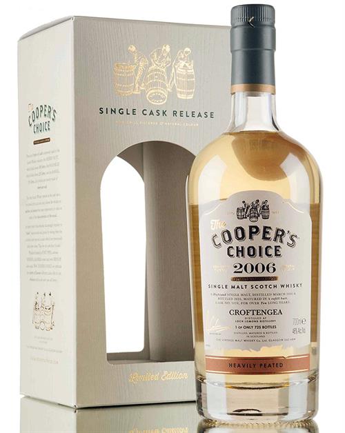 Croftengea 2006/2016 Loch Lomond Heavily Peated Coopers Choice Single Highland Malt Whisky 70 centiliter 46 % alkohol