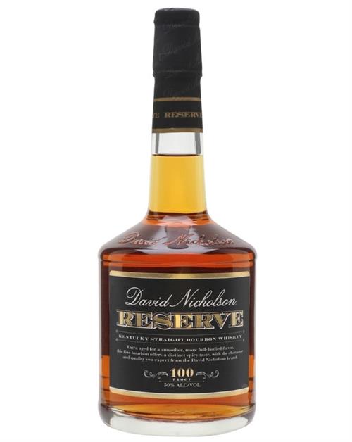 David Nicholson Reserve Kentucky Straight Bourbon Whisky 100 Proof 50 procent alkohol och 75 centiliter