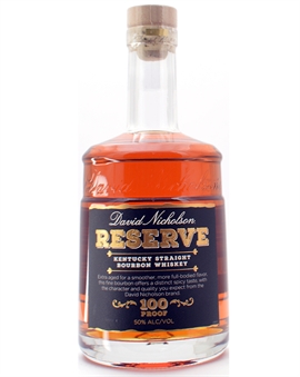 David Nicholson Reserve Kentucky Straight Bourbon Whisky 100 Proof 50 %
