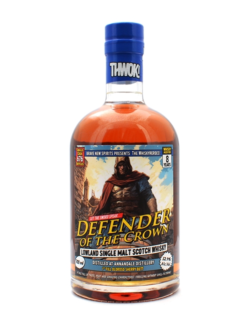 Annandale 8 år Defender Of The Crown Whiskyheroes Single Lowland Malt Scotch Whisky 52,9%