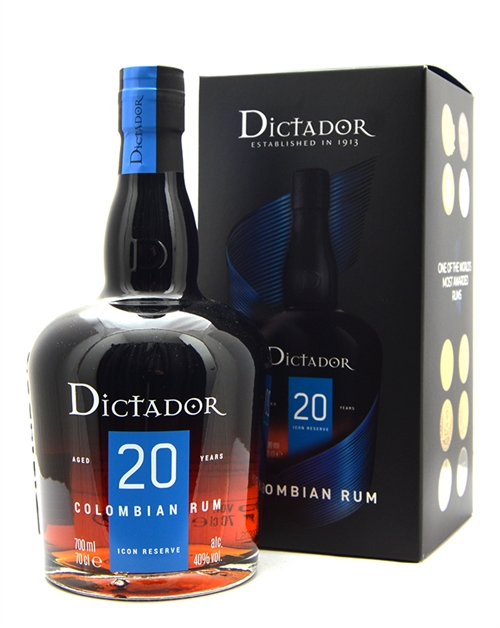 Dictador 20 år Solera Distillery Icon Reserve Columbia Rum 70 cl 40%