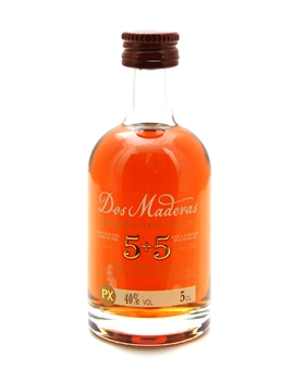 Dos Maderas Miniature 5+5 år Caribbean Ron Añejo Rom 5 cl 40%