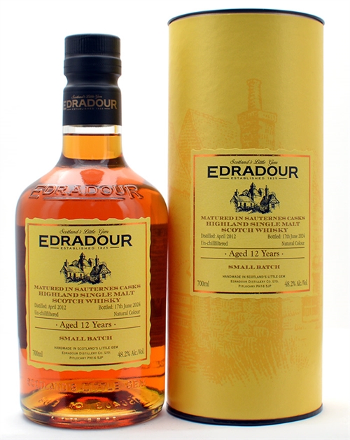 Edradour 2012 Vintage Sauternes Cask 12 år Small Batch Single Highland Malt Whisky 48,2%