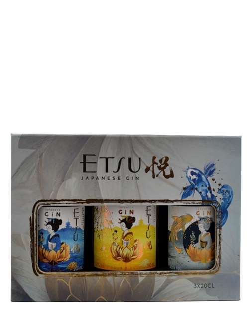 Etsu Gin Gåvobox Japansk Gin 3x20 cl 43%/45%