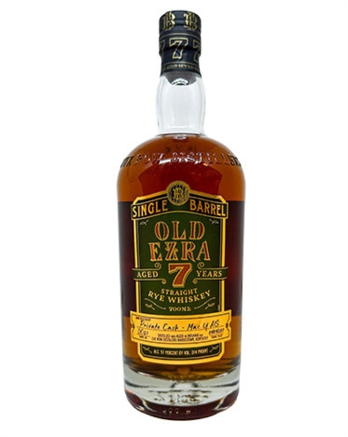Ezra Brooks 7 år Mac Y Single Barrel Straight Rye Whiskey 114 Proof USA 70 cl 57%