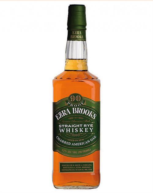 Ezra Brooks Straight Rye Whisky 90 Proof USA 70 cl 