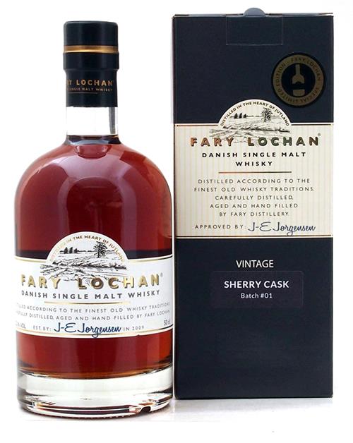 Fary Lochan Sherry Cask Batch 01 Dansk Single Malt Whisky 50 cl 52,5%